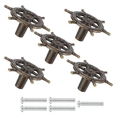 Imagem de Alças de gaveta puxa puxadores de armário estilo retrô liga de zinco ferro guarda-roupa maçanetas de gaveta para cozinha banheiro sala de estar móveis faça você mesmo caixa de