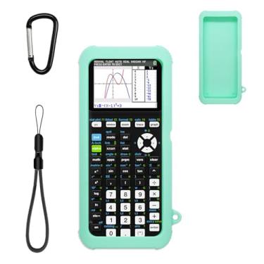 Imagem de Capa para calculadora Texas Instruments TI-84 Plus CE protetora de silicone – à prova de choque, resistente a quedas, manga de borracha macia, antiderrapante, capa de silicone durável para TI-84 Plus
