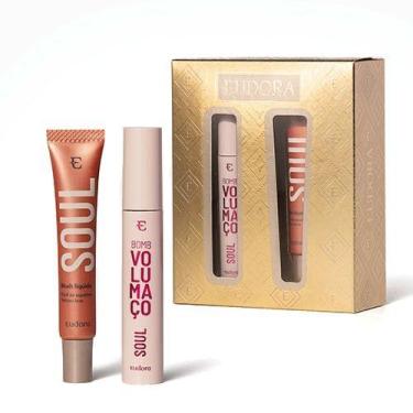 Imagem de Kit Presente SOUL: Blush Líquido Soul Pêssego Saudável 15ml + Máscara 