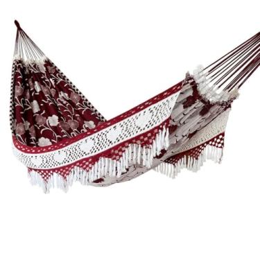 Imagem de Rede De Descanso Dormir Casal Luxuosa Premium Gigante (VINHO PREMIUM)