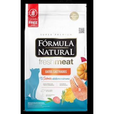 Imagem de Fresh Meat Ração Para Gatos Gato Castrado Sabor Salmão, Abóbora e Cúrcuma 10,1kg