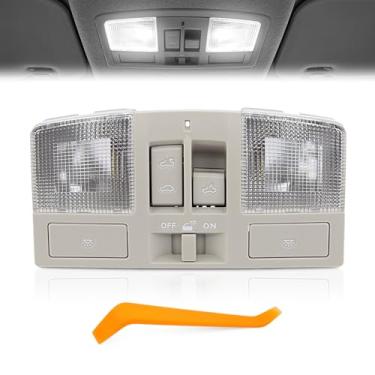 Imagem de Turvysen Console suspenso com interruptor de teto solar e luz de cúpula adequada para Mazda 3 2010 2011 2012 2013, acessórios de lâmpada de leitura de mapa de teto interior de cabine de LED, substitui