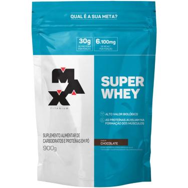 Imagem de Super Whey Max Titanium 30g Proteina por Porção 900g