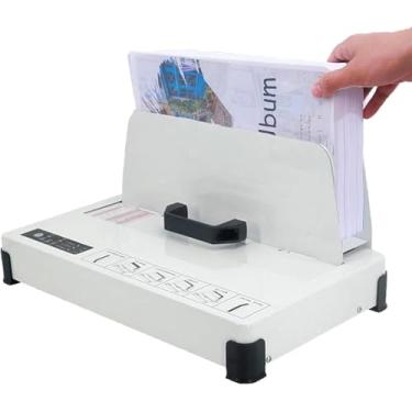 Imagem de A4 Máquina de encadernação térmica Hot Melt Machine Fichário térmico, máquina de encadernação de cola, capa dura, espessura máxima de encadernação 50 mm, aquecimento de cerâmica PTC