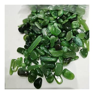 Imagem de Home Collections 100g Jaspe verde natural pedras de cascalho cristal rocha quartzo aquário jardim vaso de flores decoração de casa 3-12 mm artesanato (cor: 3-5 mm)