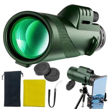 Imagem de Monóculos para adultos de alta potência | Telescópio portátil portátil, design compacto leve de alta visão, pequeno, portátil para observação de pássaros ao ar livre