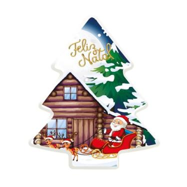 Imagem de Luminária Árvore de Natal Merry Christmas 29cm – Polietileno – Para Lâmpada LED E27 – Cabo 1,8m com Interruptor – Decoração Natalina Iluminada