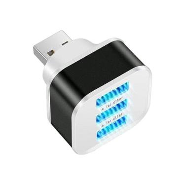 Imagem de Divisor de hub USB 2.0, expansor divisor de 3 portas, adaptador de extensão de hub USB apenas para carregamento, acessório de telefone compacto de 12 g