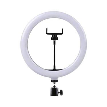 Imagem de Luz De Anel LED Dimmable Para Selfie Com Suporte Para Telefone, Lâmpad