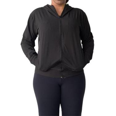 Imagem de Jaqueta Corta-Vento Capuz, Bolso Lateral, Microfibra - D.A Modas, M, P