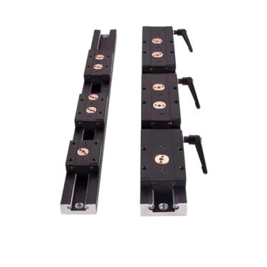 Imagem de Trilho de guia linear de eixo duplo embutido Blackening Rolamento de rolo de alumínio Guia industrial SGR15N + SGB15N 3/4/5 Roda deslizante (SGB15N-3 Roda, 200 mm)