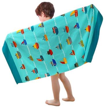 Imagem de YIFONTIN Toalhas de praia de microfibra cobertor de veludo super macio absorvente 69,8 cm x 139,7 cm para crianças banho acampamento esportes piscina, embarcação.