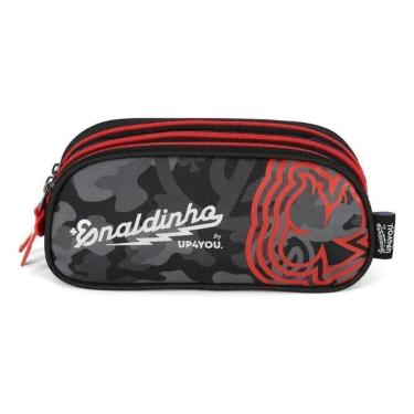 Imagem de Estojo Escolar Triplo By Enaldinho Preto Et49453up Luxcel