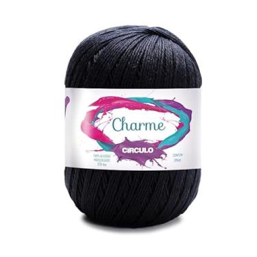 Imagem de Fio Linha Charme 396m e 150g Ideal p/Crochê e Tricô Marca Círculo (8990 - PRETO)