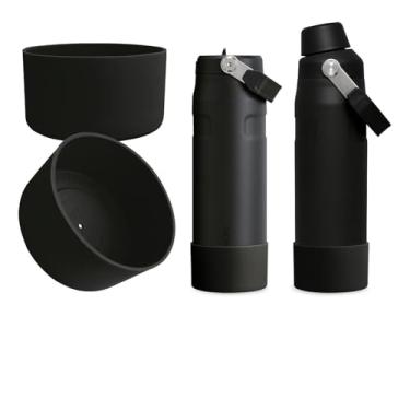 Imagem de Kaitiaki Bota de silicone de 2 peças para Stanley IceFlow 680 g – Serve para garrafas com canudo e tampa de fluxo rápido, manga inferior antiderrapante, acessórios de proteção para garrafa de água