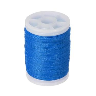 Imagem de arrccholiy Fio de servir corda arco arco 120 jardas (110 m) para arco recurvo composto amarrar peep sights nocks, azul