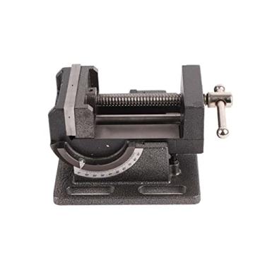 Imagem de Torno de furadeira inclinável para serviço pesado Braçadeira de bancada ajustável de 90 graus com mandíbulas forjadas para marcenaria, metalurgia, construção em ferro fundido, (4 polegadas (ID de 102