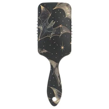 Imagem de Escova desembaraçadora de ar Line Art Bats, escova de desembaraçar, escova de cabelo 3D, pente de cabelo masculino, escova de cabelo para viagem