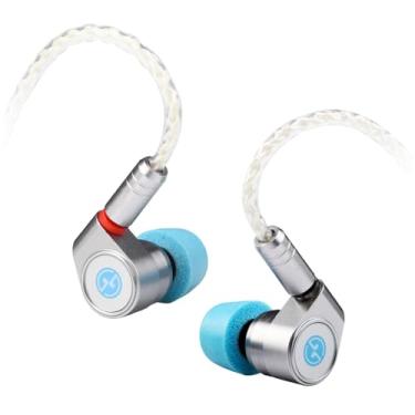 Imagem de TINHIFI T2 DLC fone de ouvido Dual Dynamic Earbuds Strong Rhythm Metal Fones de ouvido Cabo intercambiável Prata