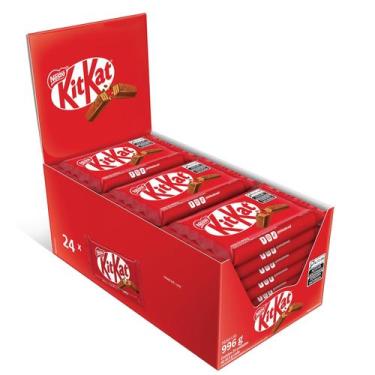 Imagem de Chocolate Kit Kat Nestle Com 24unidades Ao Leite - Nestlé