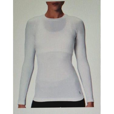 Imagem de Camiseta Térmica Feminina T-Shirt I-Max Lupo Sport 71012, P, Branco