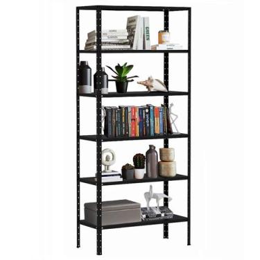 Imagem de Estante De Aço Para Sala Loja Livros Escritório Quarto Estoque 6 Bande