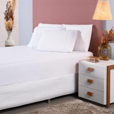 Imagem de Jogo Lençol Solteiro 2 Peças 100% Algodão Ponto Palito Ref.4 - - Casa 