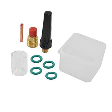 Imagem de Acouto Kit de Soldagem TIG de 8 Unidades Com Lente de Gás, Copos de Vidro Térmico, Anéis de Vedação para Pistolas de Soldagem WP9/20/25