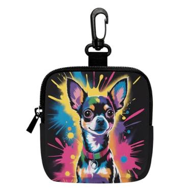 Imagem de Porta-chaves mini porta-moedas, bolsa multifuncional para chaves, moedas, fone de ouvido, batom, 4, LCS multicolorido 28821, Tendência