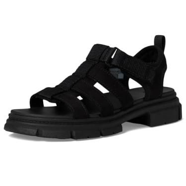 Imagem de UGG Sandália unissex infantil K Ashton multitiras pescador, Preto, 2 Little Kid
