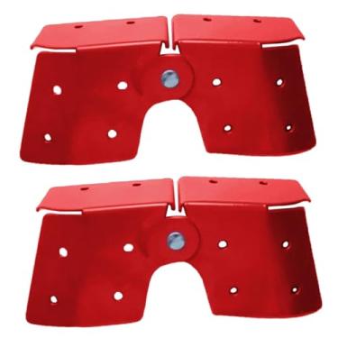 Imagem de Baoblaze Conjunto de 2 dobradiças para escada de sótão, substitui peça para escada dobrável tripla, Dobradiça Curva