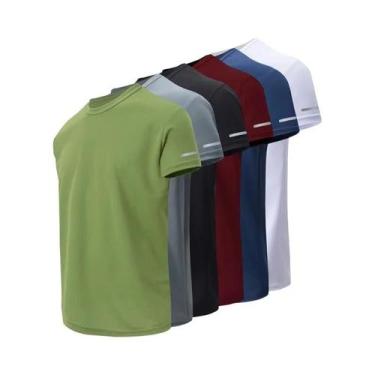 Imagem de Camiseta Esportiva Masculina De Verão De Secagem Rápida Com Manga Curt