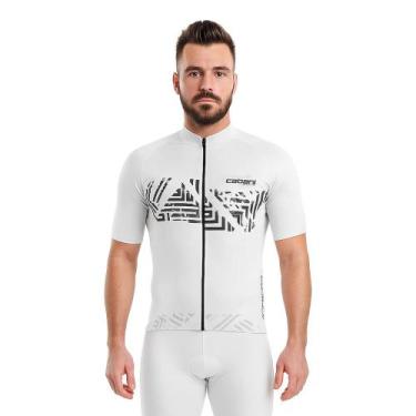 Imagem de Camisa ciclismo ares masculina (manga curta) - Cabani, GG, Branco, Mas