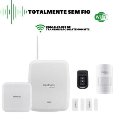 Imagem de Kit Alarme Intelbras AMT 8000 Central Slim, Sensor de Movimento PET e 