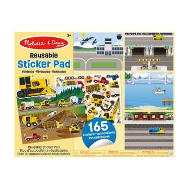 Imagem de Bloco de Atividades + Adesivos Tema: Veículos-Melissa & Doug - Sunny B