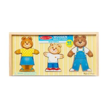 Imagem de Quebra Cabeça Madeira de Vestir Família Urso Melissa & Doug - Sunny Br