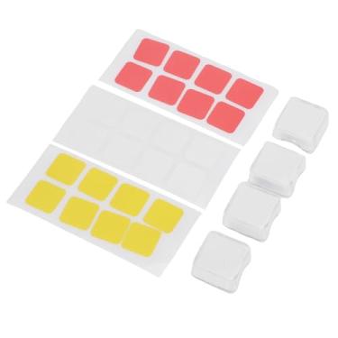 Imagem de aqxreight Tampas Transparentes de Camada Dupla, Adesivos Removíveis Diy, Substituição de Teclado Mecânico para Teclados Tipo Cruzado (WHITE)