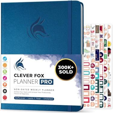 Imagem de Clever Fox Planner PRO – Planejador de vida semanal e mensal para aumentar a produtividade, gerenciar o tempo e atingir seus objetivos – organizador, diário de gratidão – sem data – 21,5 x 28 cm