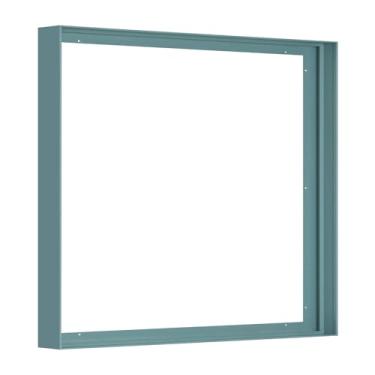 Imagem de FOLKOR Moldura de tela para pinturas a óleo de 91 x 91 cm, molduras flutuantes quadradas de metal de 3,8 cm de profundidade para decoração de lareira, retrato de paisagem, sala de estar, exibição