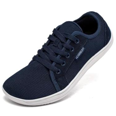 Imagem de HOBIBEAR Sapatos De Malha Larga Para Homens, Tênis Femininos Com Biqueira Descalça, Minimalistas, Com Solado Zero Drop, Calçados Minimus Com Largura Extra, Para Academia, Pés Descalços, Para Caminha
