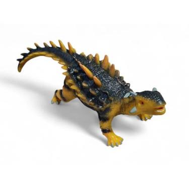 Imagem de Boneco Vinil Dinossauro Grande Som e Luz Polacanthus, Amarelo