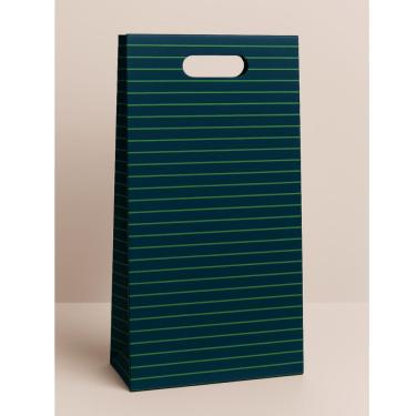 Imagem de Sacola para Vinho A\CASA Esmerald Papel 36x12cm