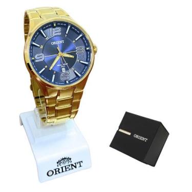 Imagem de Relógio Orient Masculino Analógico Dourado Aço IPG MGSS1136 D2KX