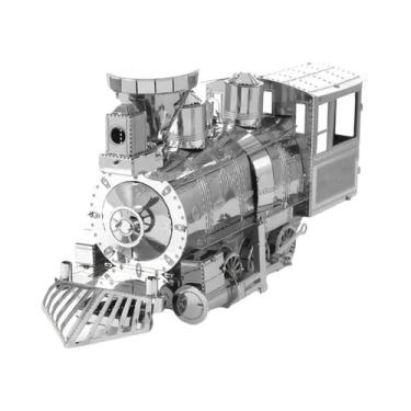 Imagem de Locomotiva 3D Puzzle Metal Modelo Kits DIY Laser Cut Puzzles Jigsaw To