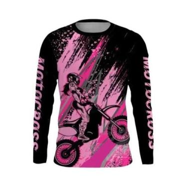 Imagem de Camisa De Corrida De Motocicleta Feminina Oversized De Manga Longa Par
