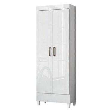 Imagem de Armário Multiuso Com Pés Fit Branco Brilho - Santos Andirá