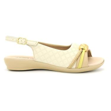 Imagem de Sandalia Piccadilly Original Confortavel Fivela Feminino 408, 37, Off,