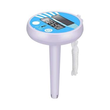 Imagem de Termômetro Flutuante Solar À Prova d'Água Para Piscina Com Leitura Pre