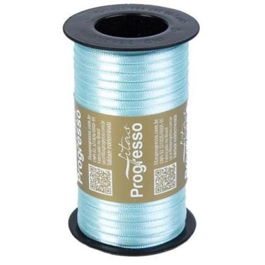 Imagem de Fita de Cetim Carretel Progresso 4mm nº00 - 100m Cor 247 Azul Turquesa