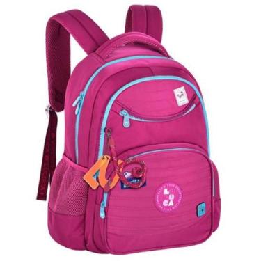 Imagem de Mochila Luluca de Costas Matelassê 21 Litros Cor:Rosa, Rosa